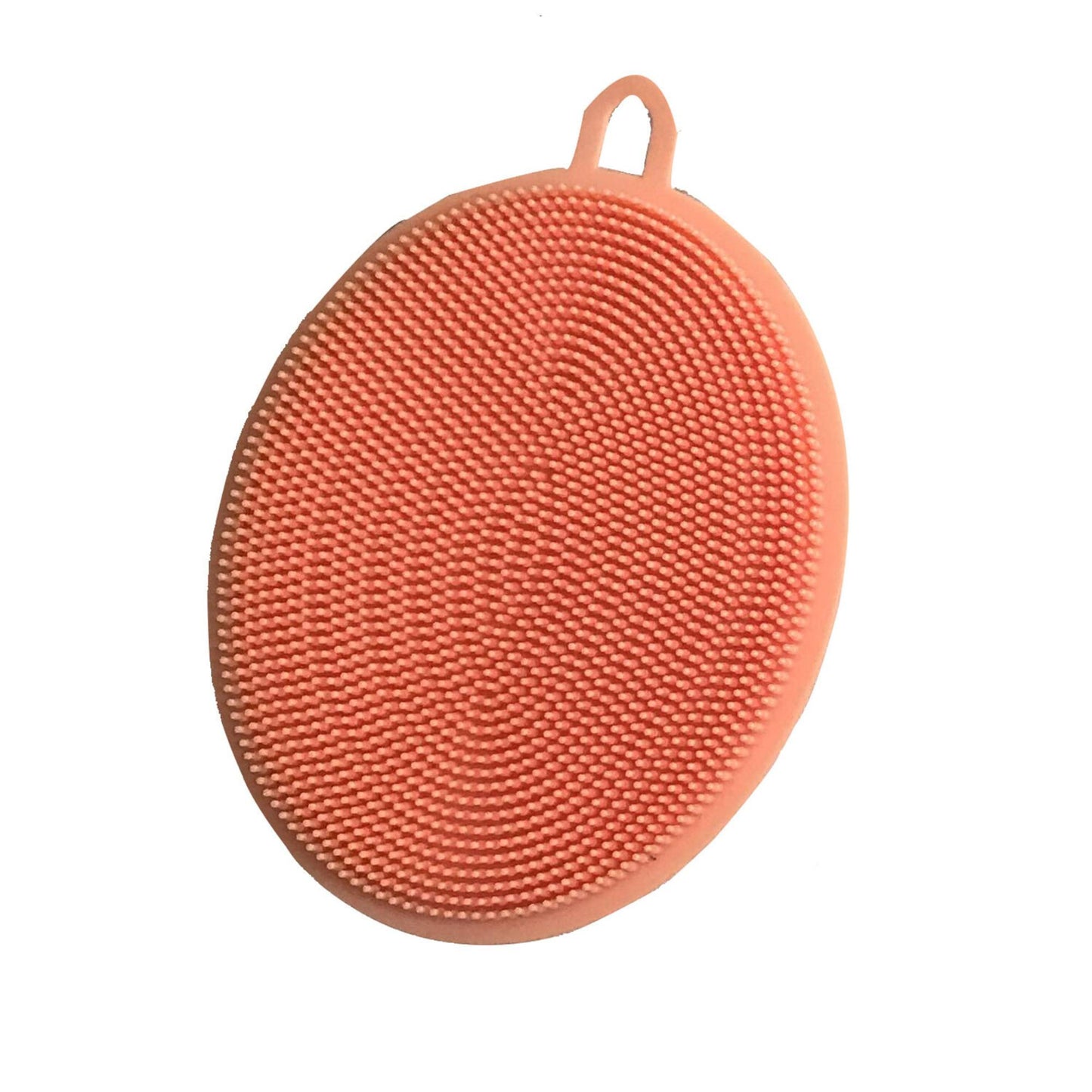 4.3" Round Silicone Sponge Scrubber