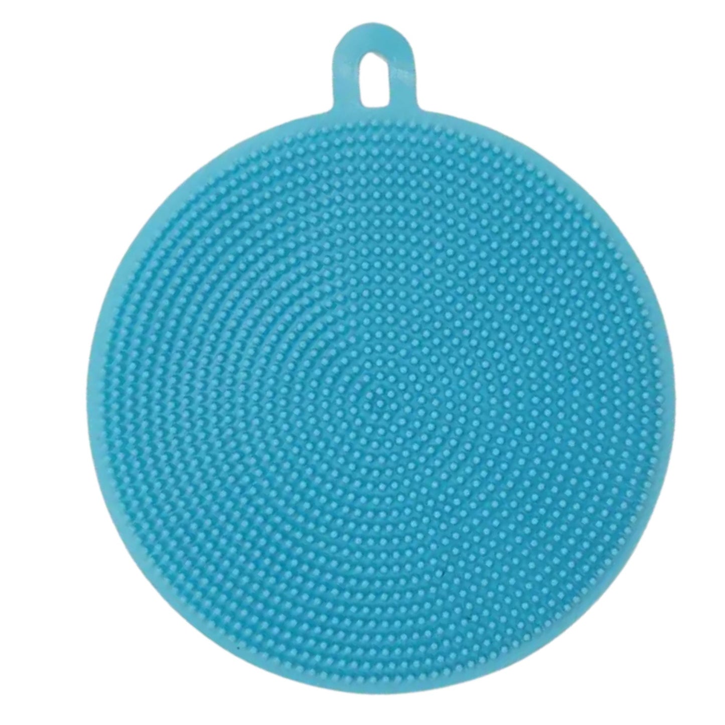 4.3" Round Silicone Sponge Scrubber
