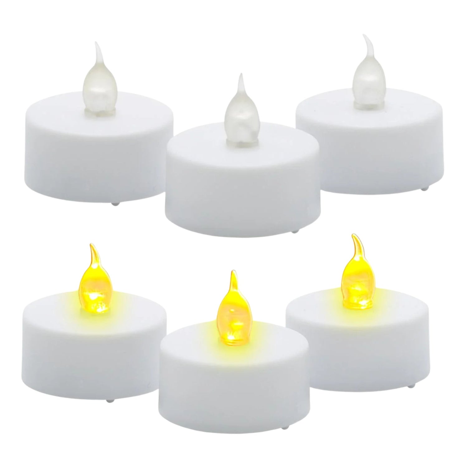 Battery Operated Amber LED Tealight Candle