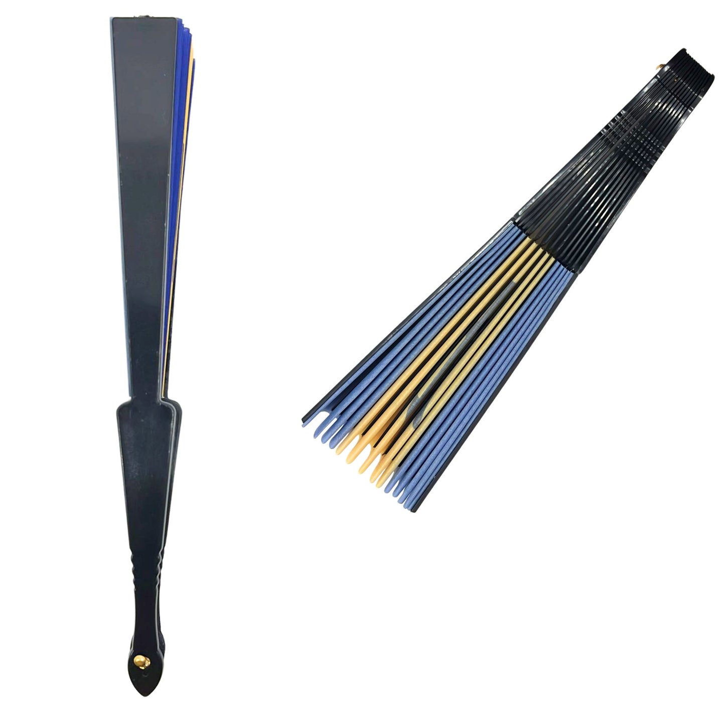 Barbados Flag Hand Folding Fan