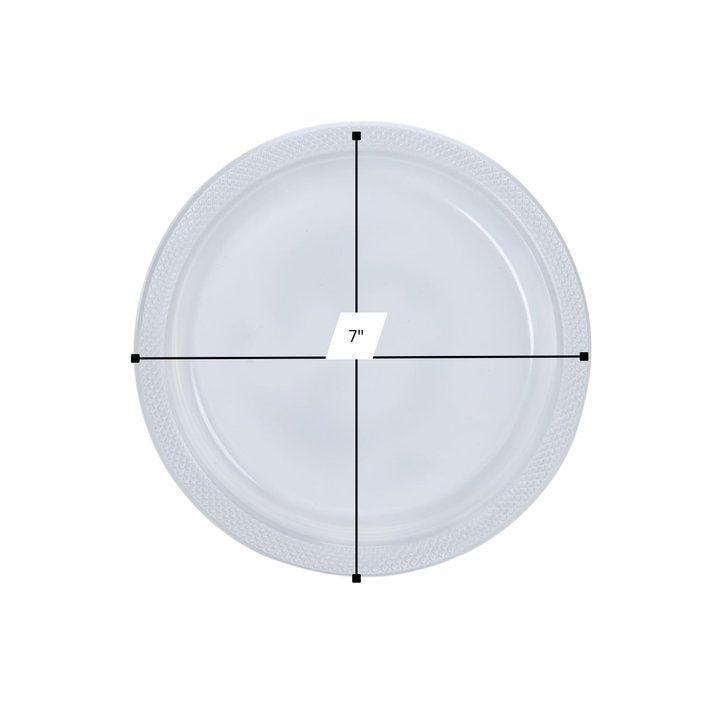 Disposable 7" Clear Salad Plastic Plates