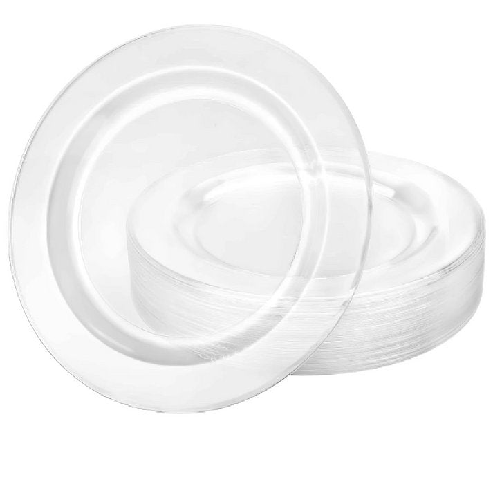 Clear Magnificence Heavy weight Plastic Dinner Plate