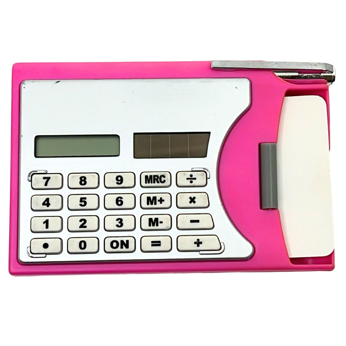Compact Calculator with Cardholder and Pen
