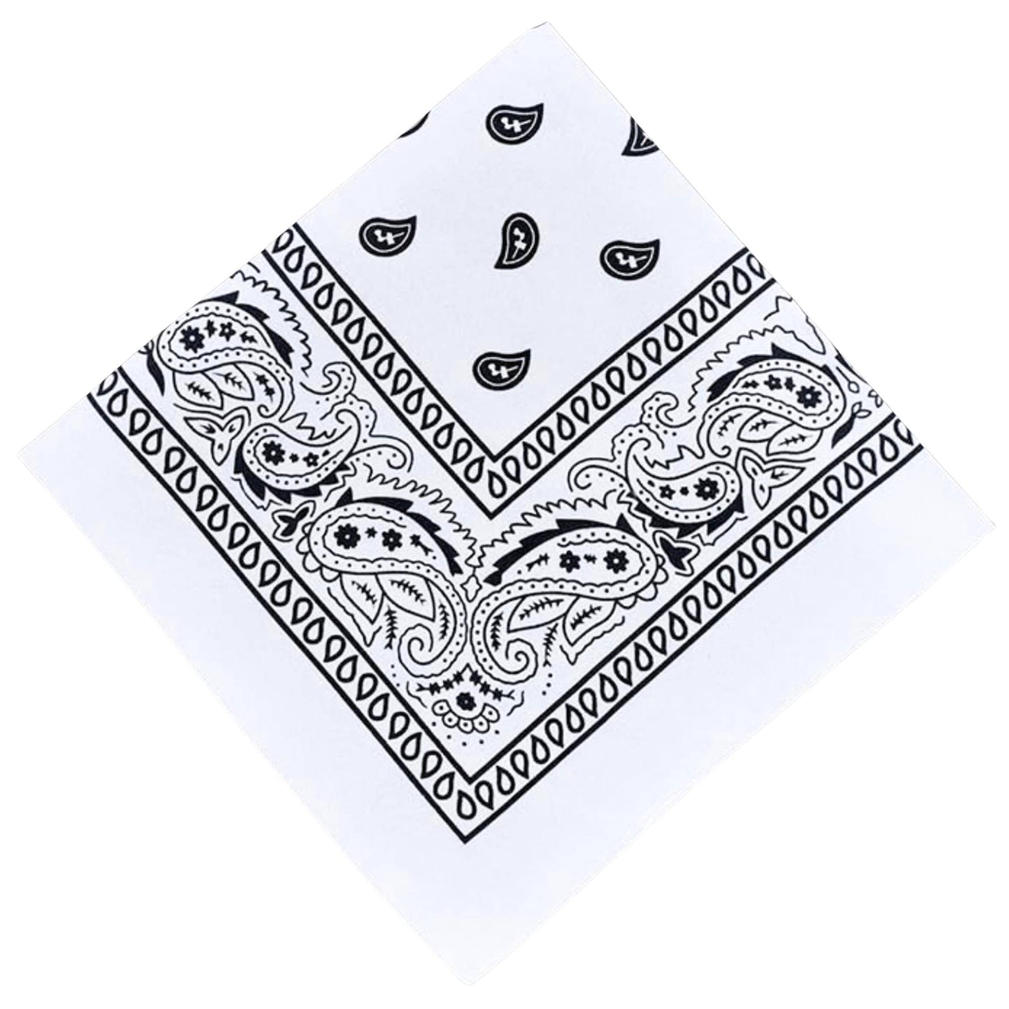 Unisex Paisley Pattern 100% Cotton Bandana Head or Neck Scarf