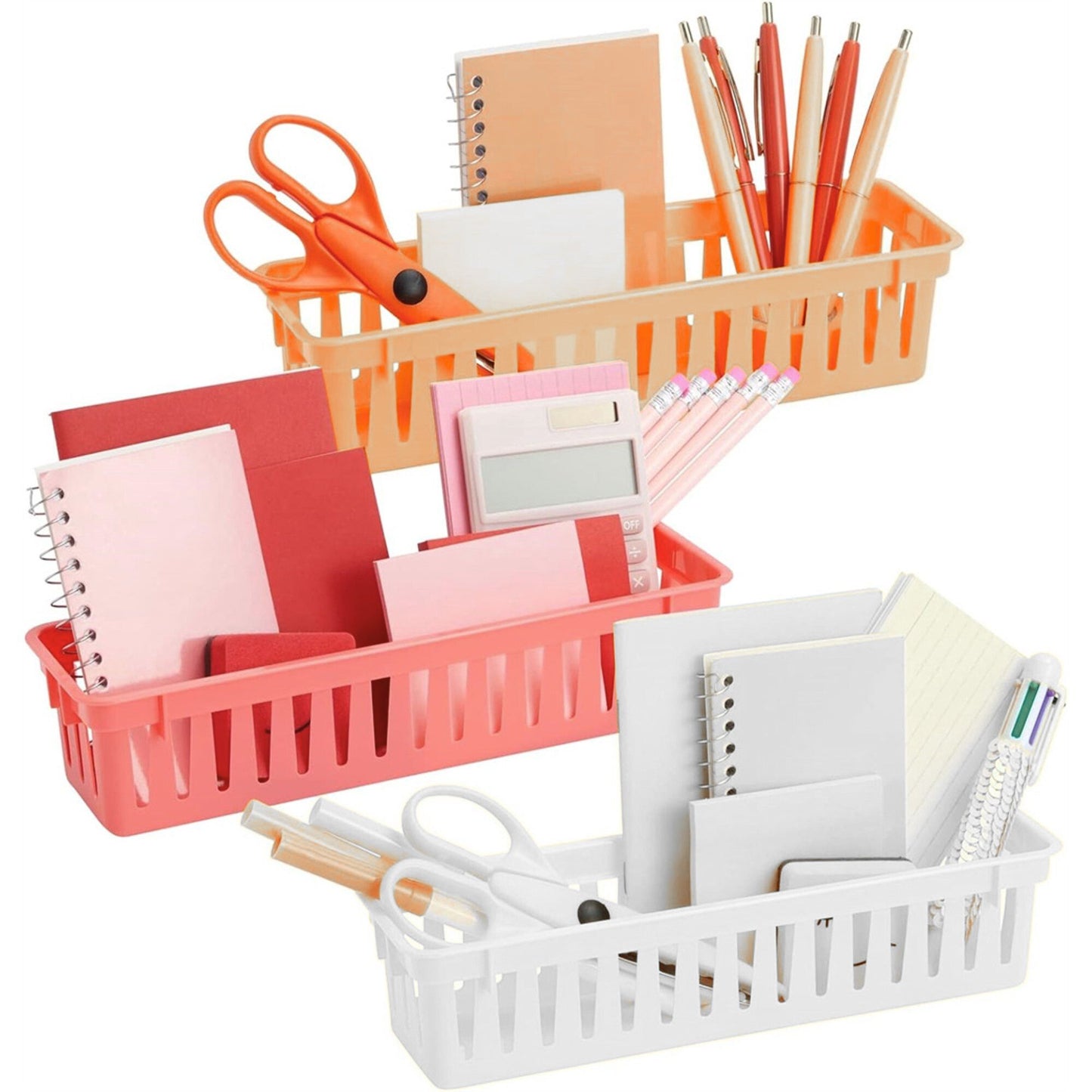 Rectangular 10.3"x3.25"x2.37" Slim Plastic Organizer 1CT