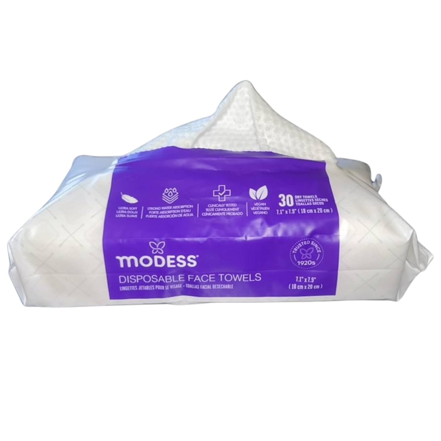 Modess Disposable Face Towels – 30CT