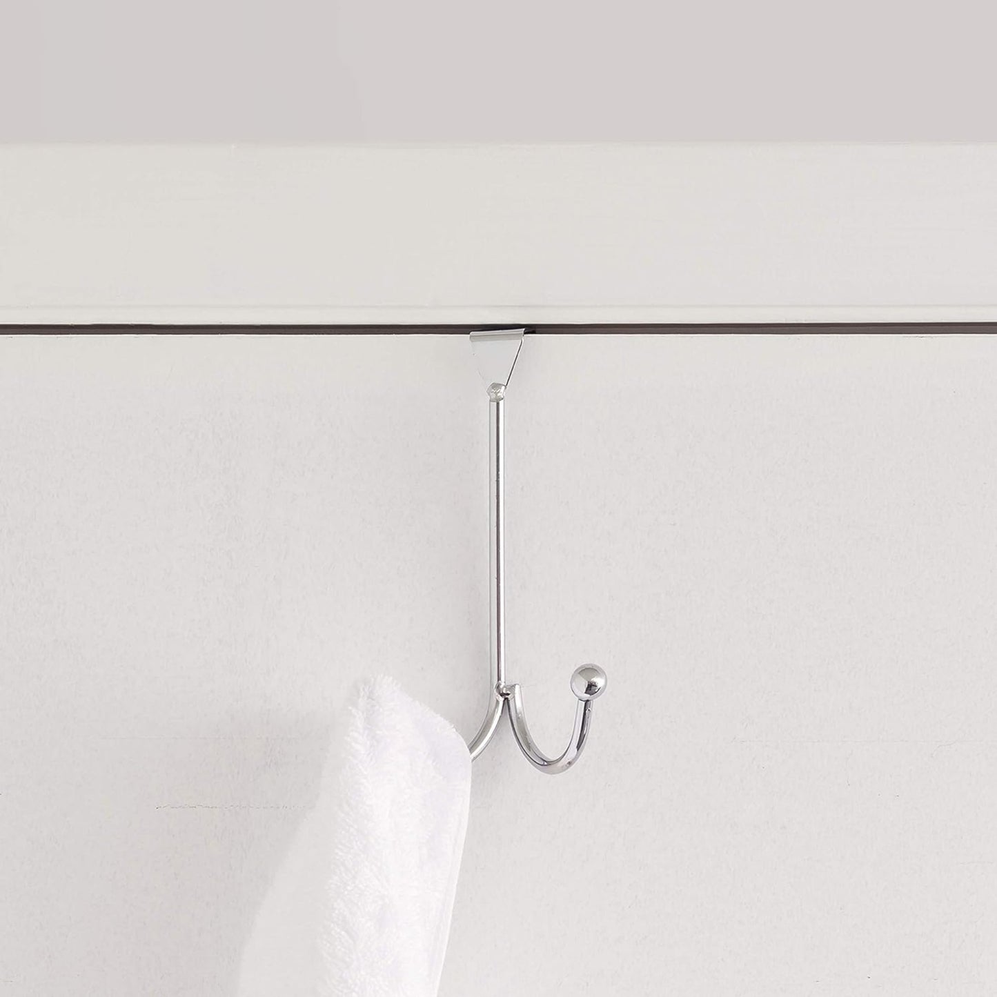 Two Prong Stainless Steel Over-the-Door Hook 1CT