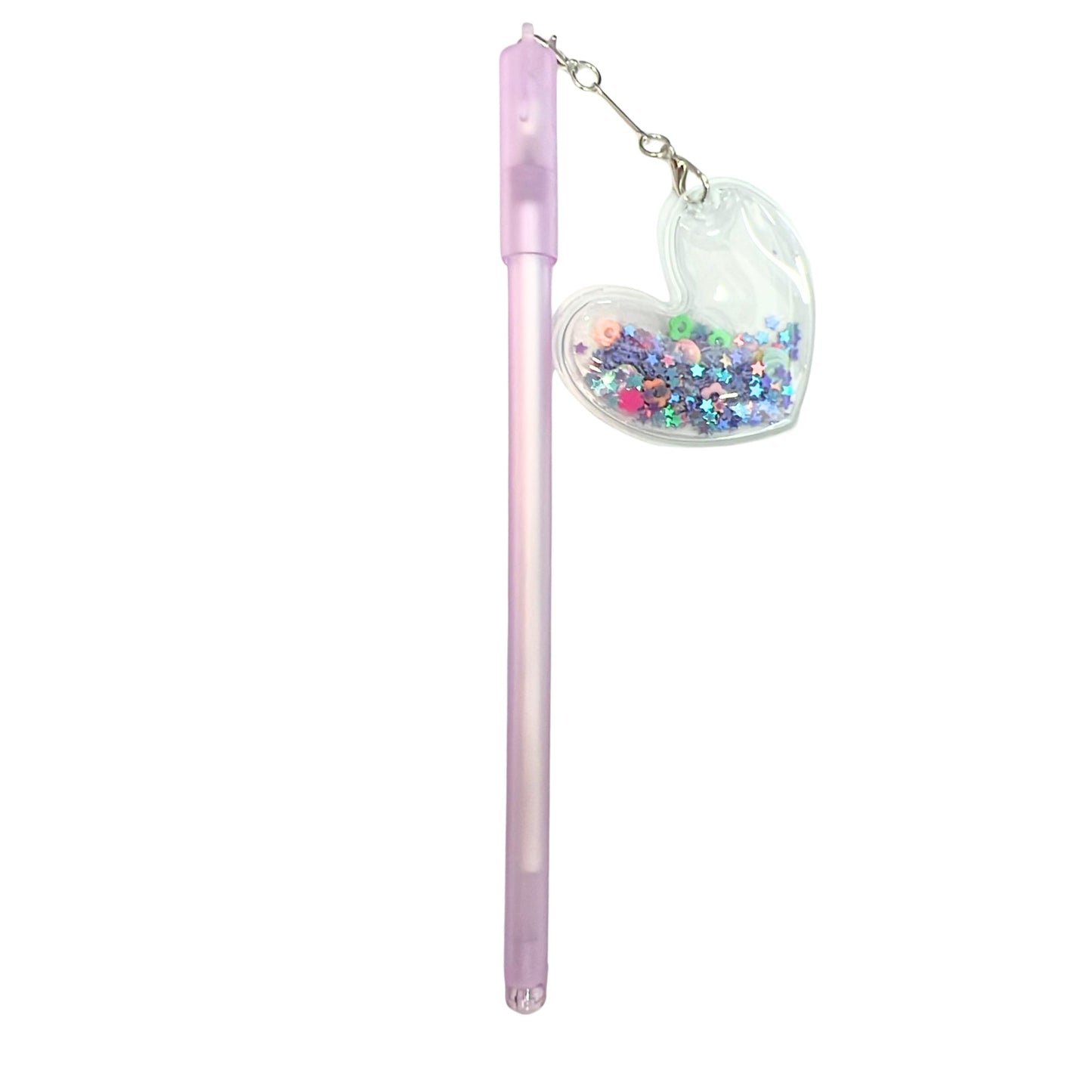 Flash Powder Pendant Blue Ink Pen