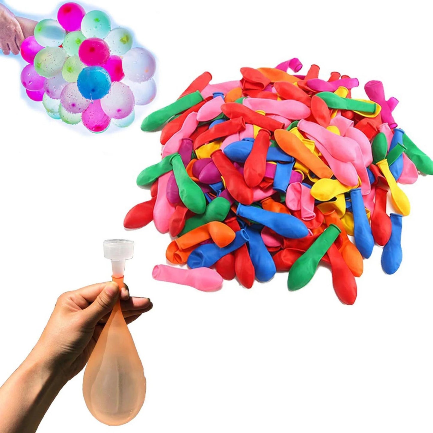 Colorful Water Balloons with Free Filler Nozzle