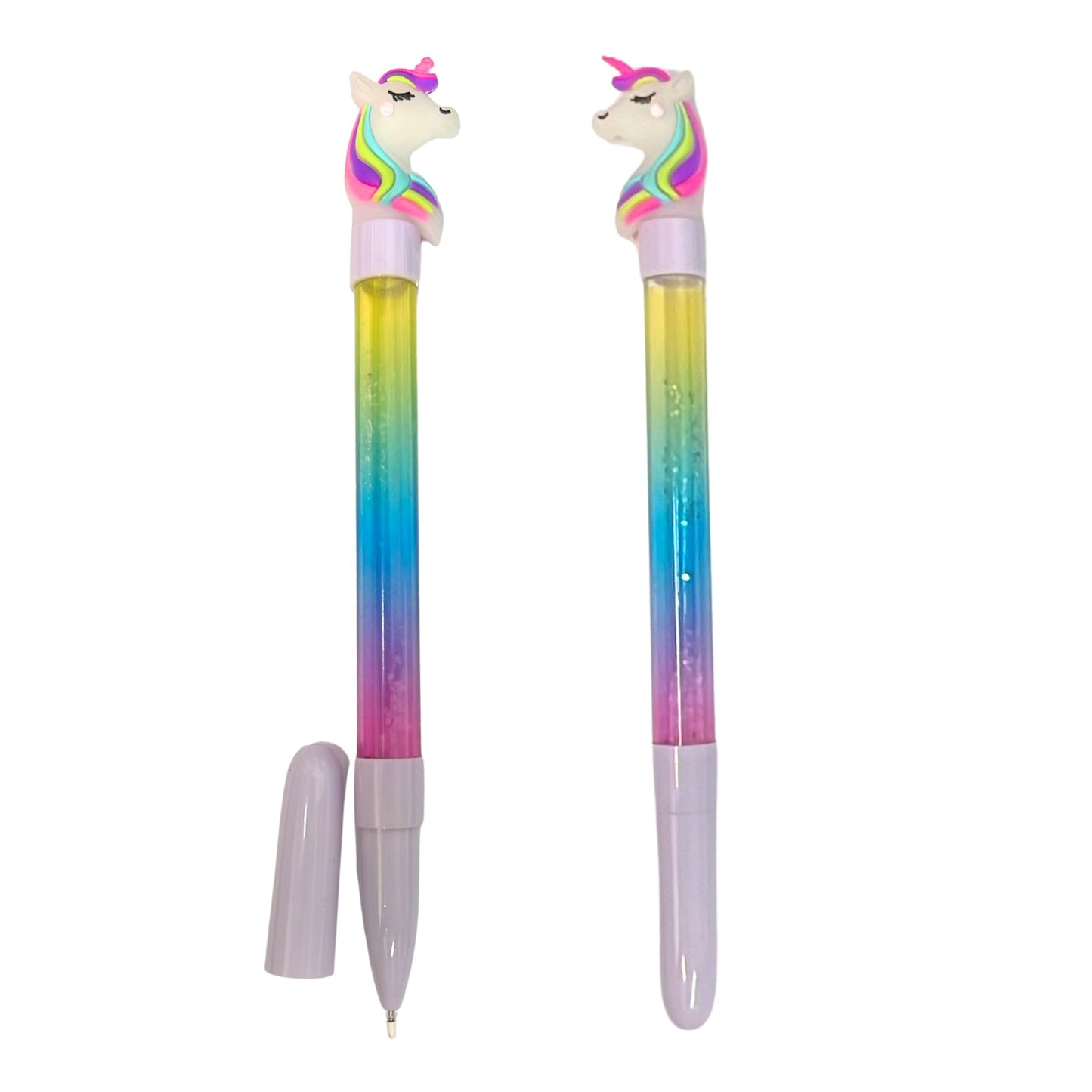 Unicorn Glitter Blue Ink Pen