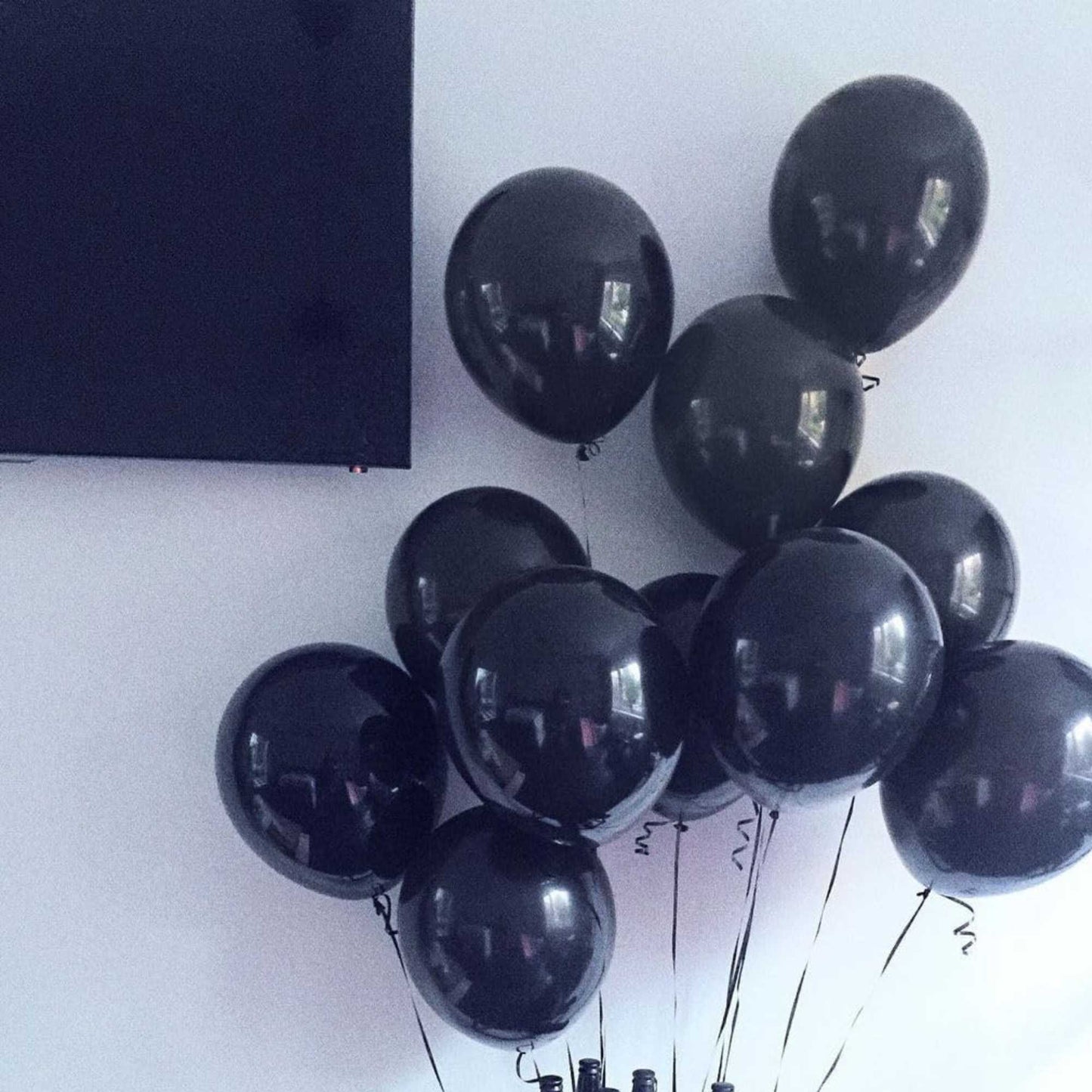 Helium-Quality Natural Latex Balloons Black