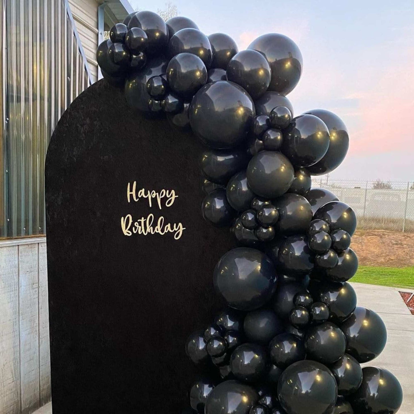 Helium-Quality Natural Latex Balloons Black
