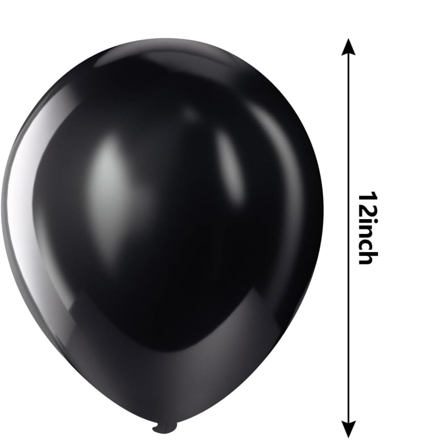 Helium-Quality Natural Latex Balloons Black