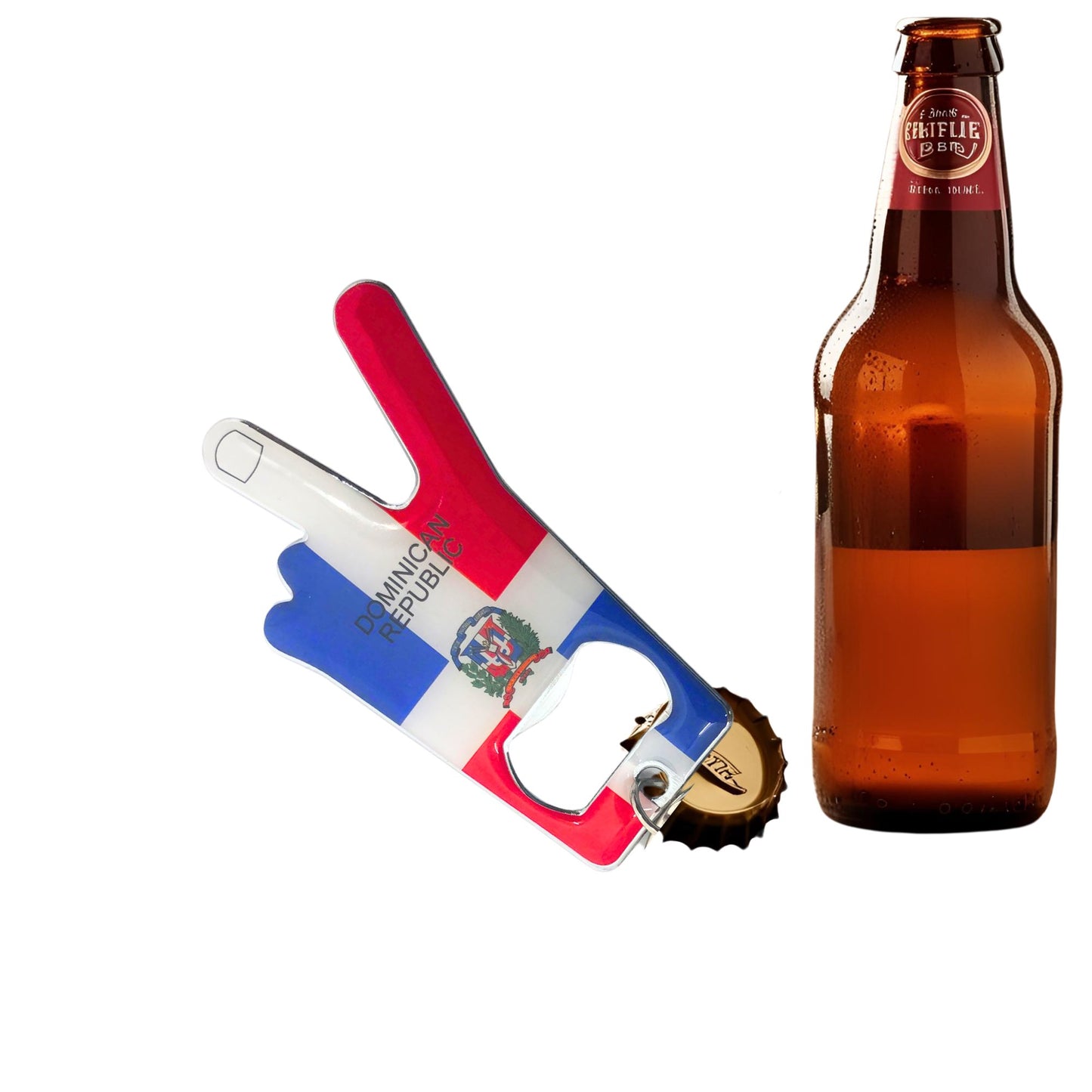 Key Chain with Bottle Opener | Dominican Republic | – Compact, Durable Everyday Essential
