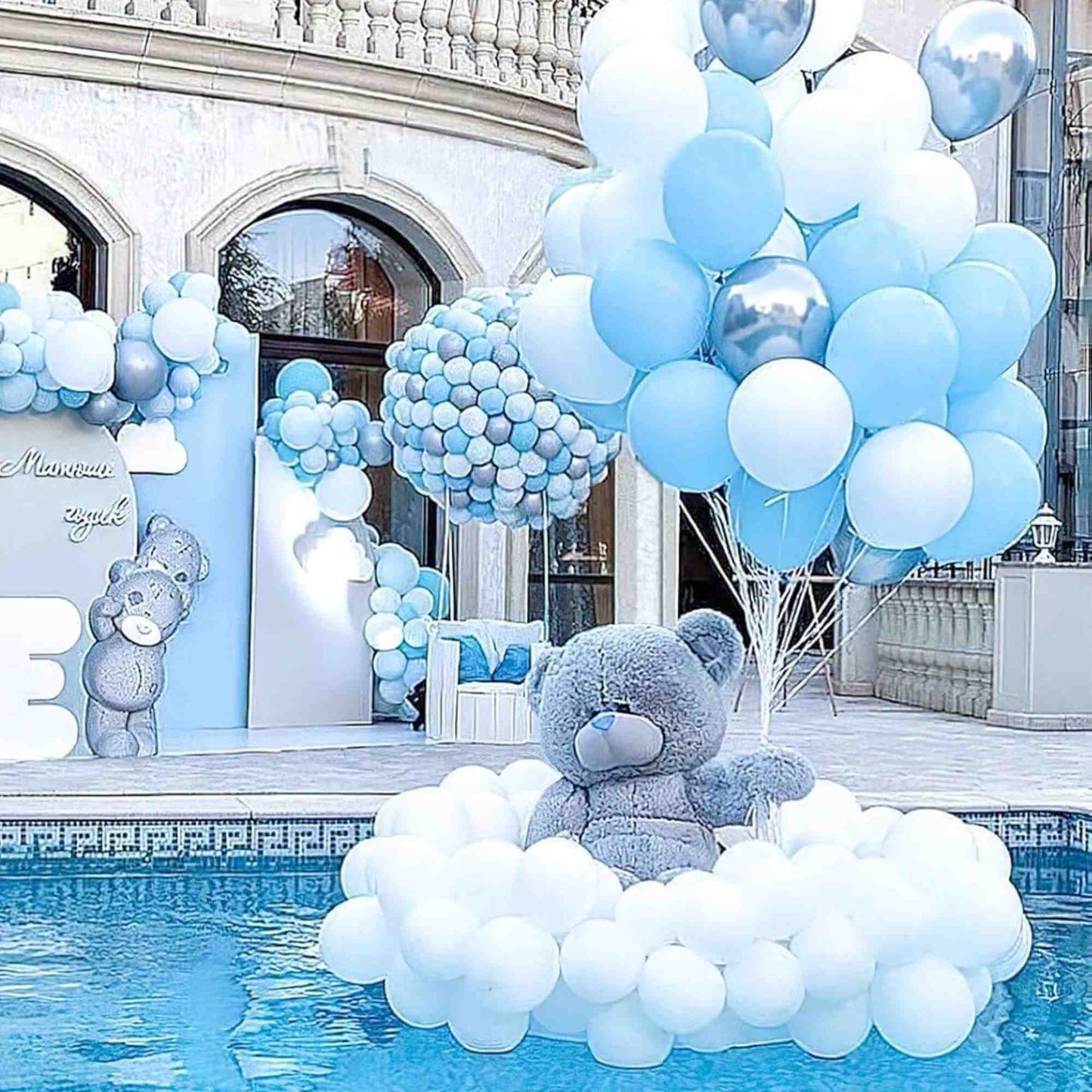 Latex Balloons – Baby Blue, Helium-Quality Party Balloons for Decorations & Events: