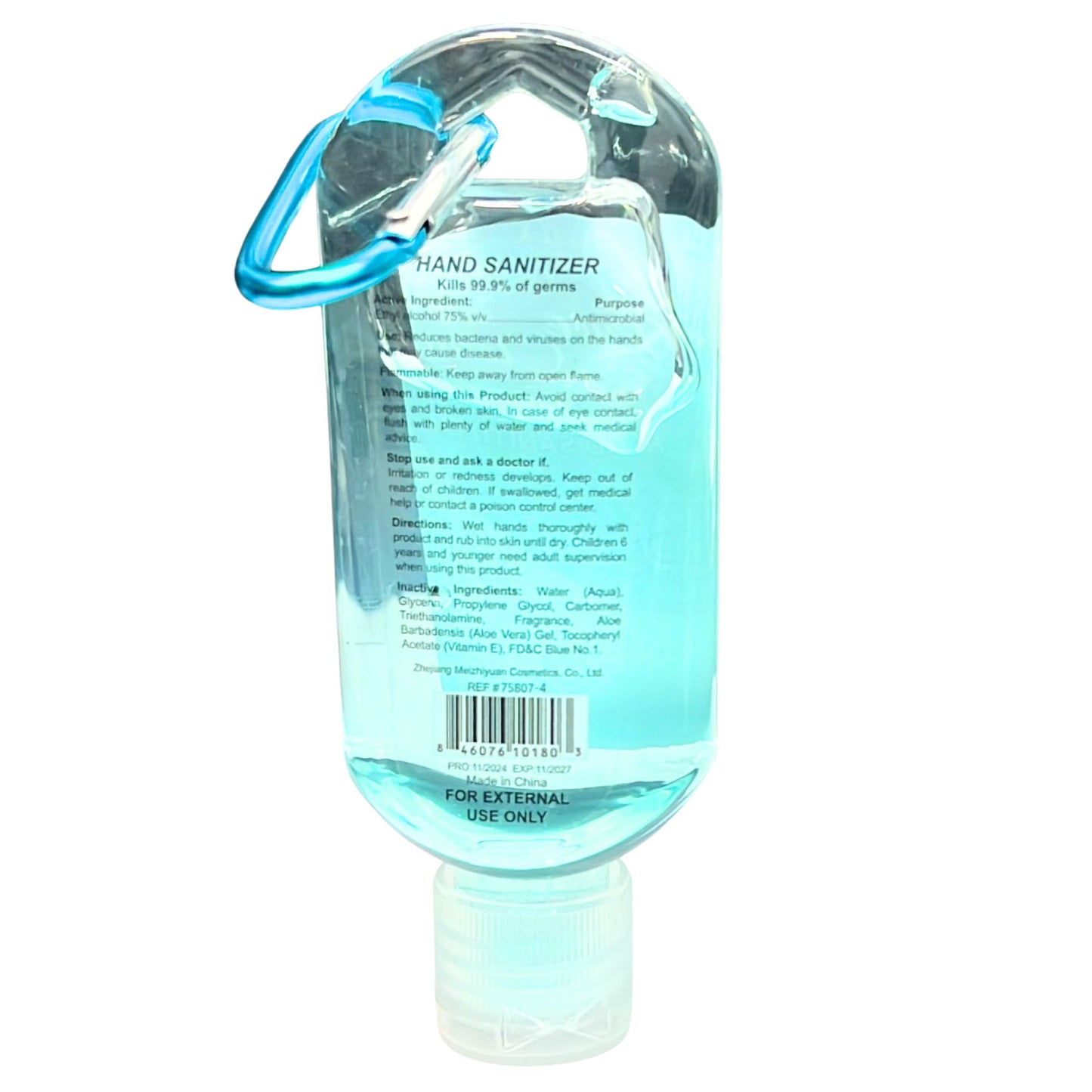 1.8 oz Lovali Pocket Hand Sanitizer with Pocket Ring