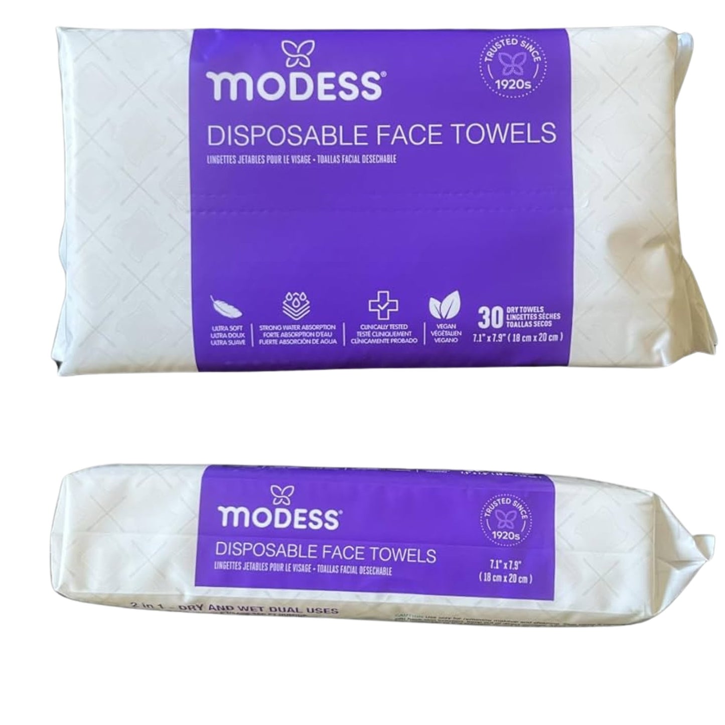 Modess Disposable Face Towels – 30CT