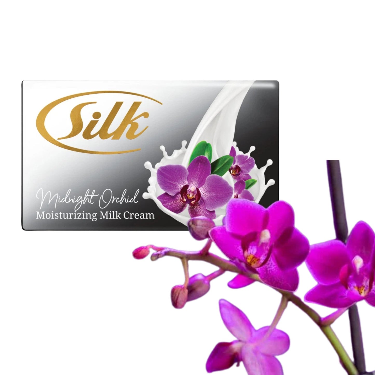 100g Silk Midnight Orchid Moisturizing Milk Cream Soap