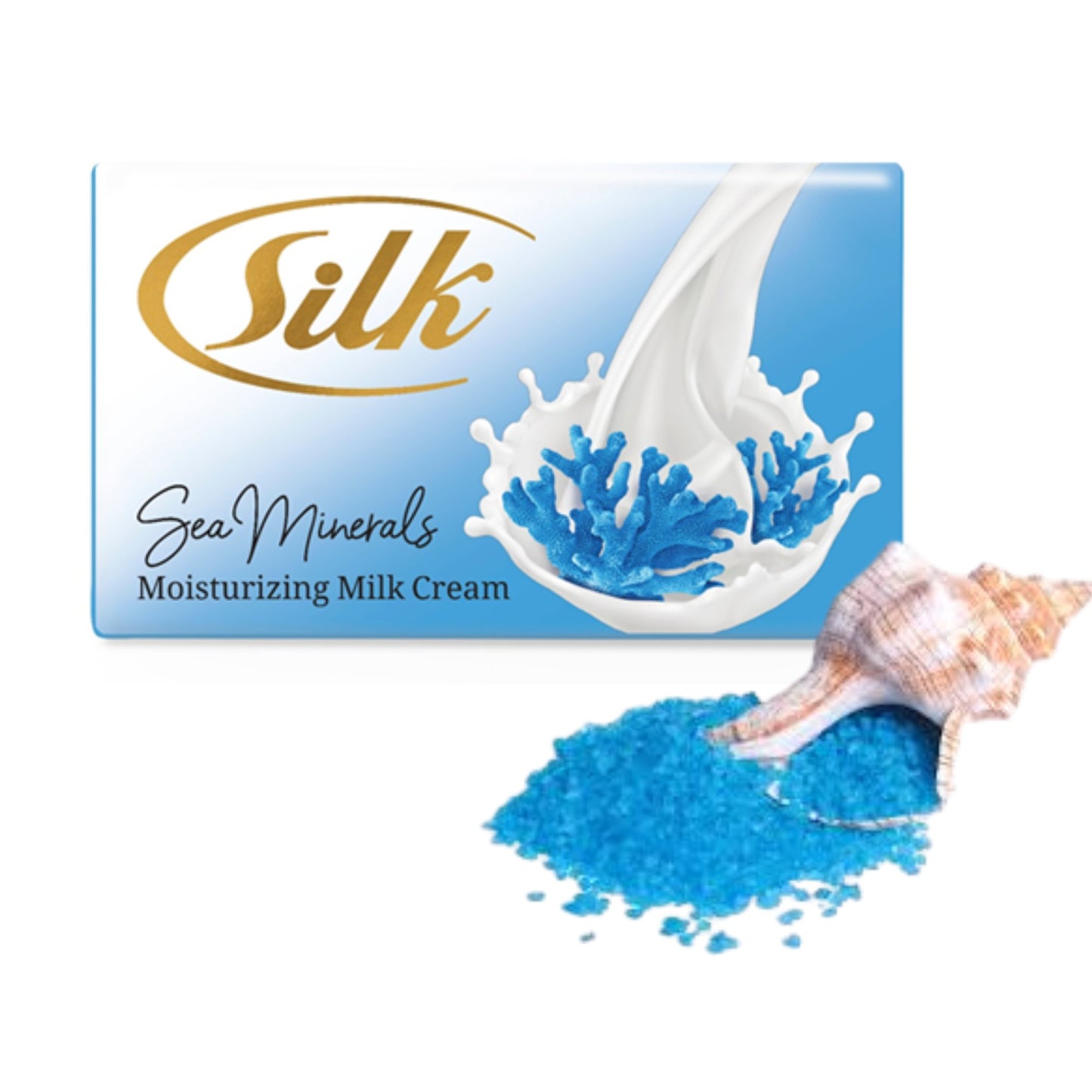 100g Silk Sea Mineraux Moisturizing Milk Cream Soap