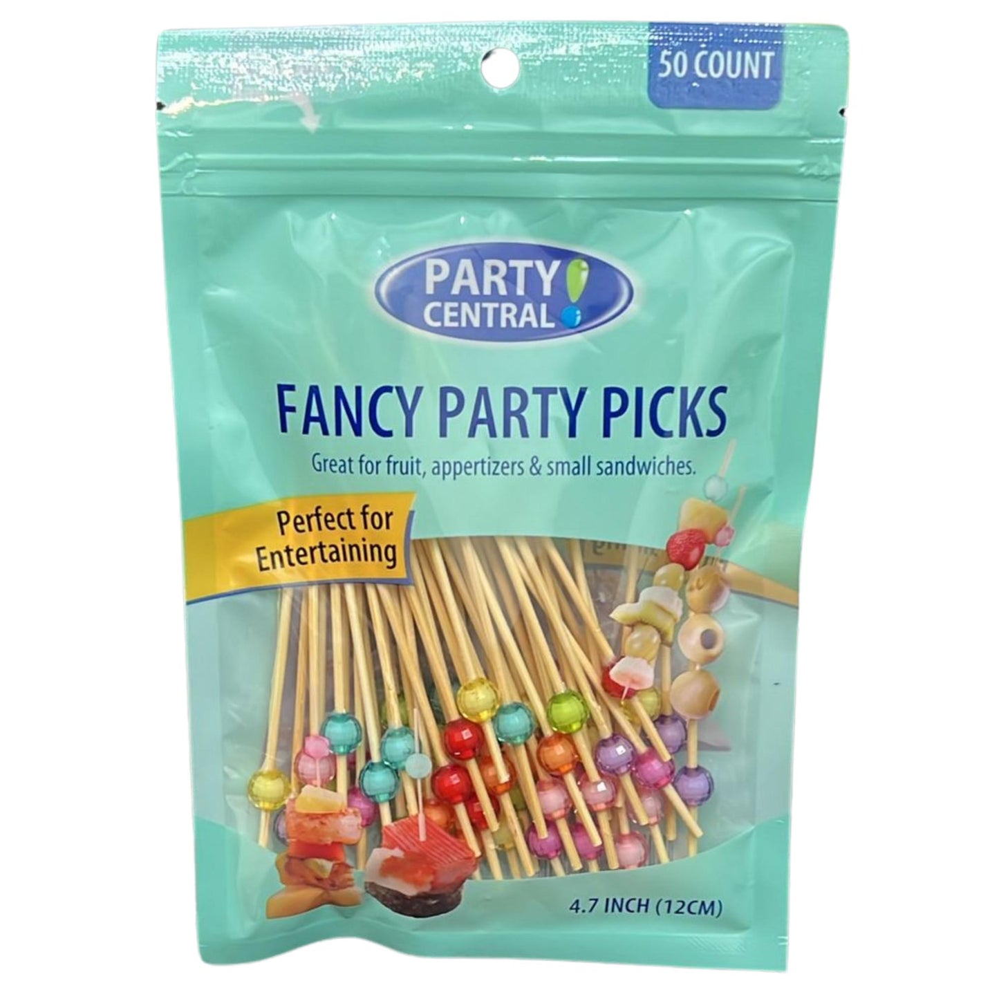 Colorful 4.7" Pearl Cocktail Picks