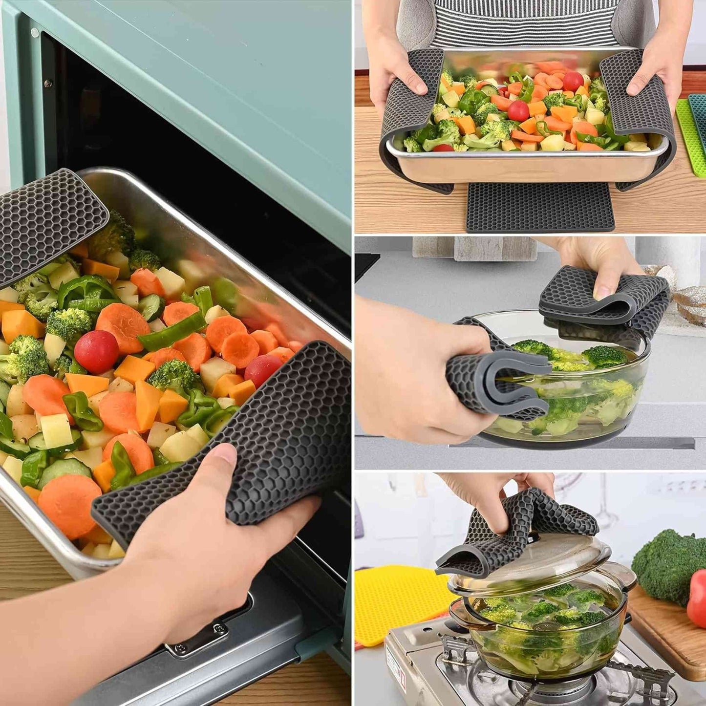 Square Silicone Placemat & Holder