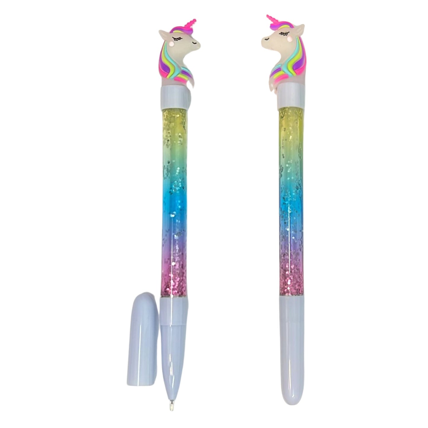 Unicorn Glitter Blue Ink Pen