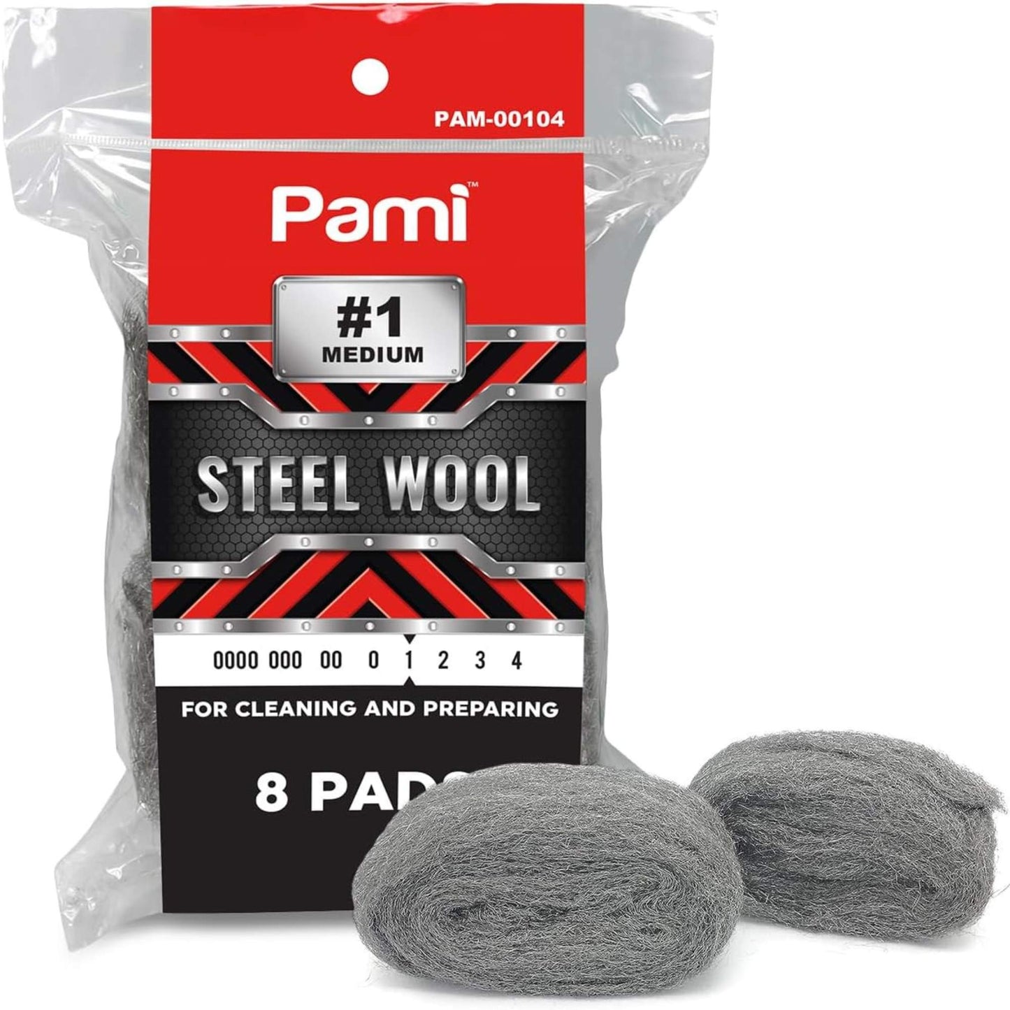 PAMI Grade #1 Medium Fine Steel Wool Pads