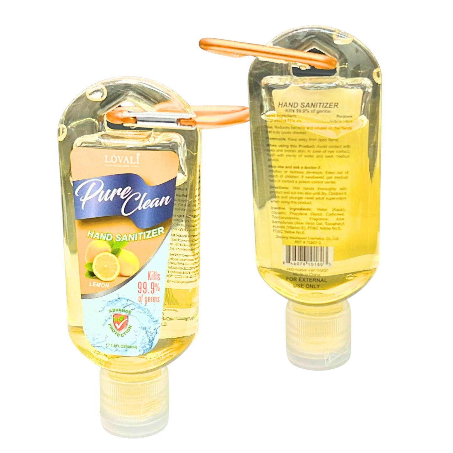 1.8 oz Lovali Pocket Hand Sanitizer with Pocket Ring
