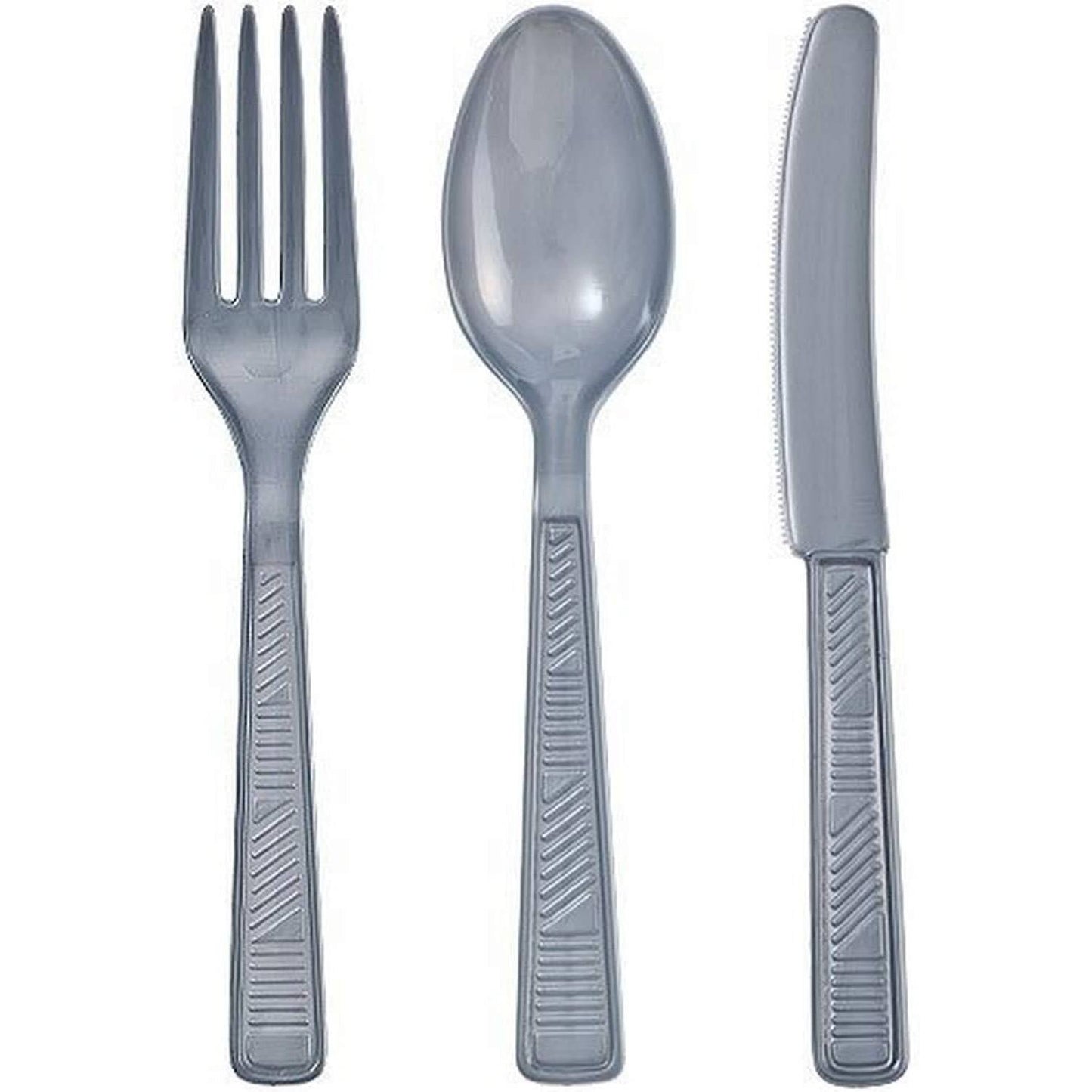 Disposable Silver Combo Cutlery Set