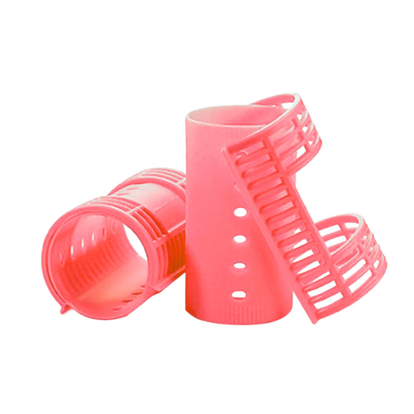Red Snap-On Small Magnetic Hair Rollers