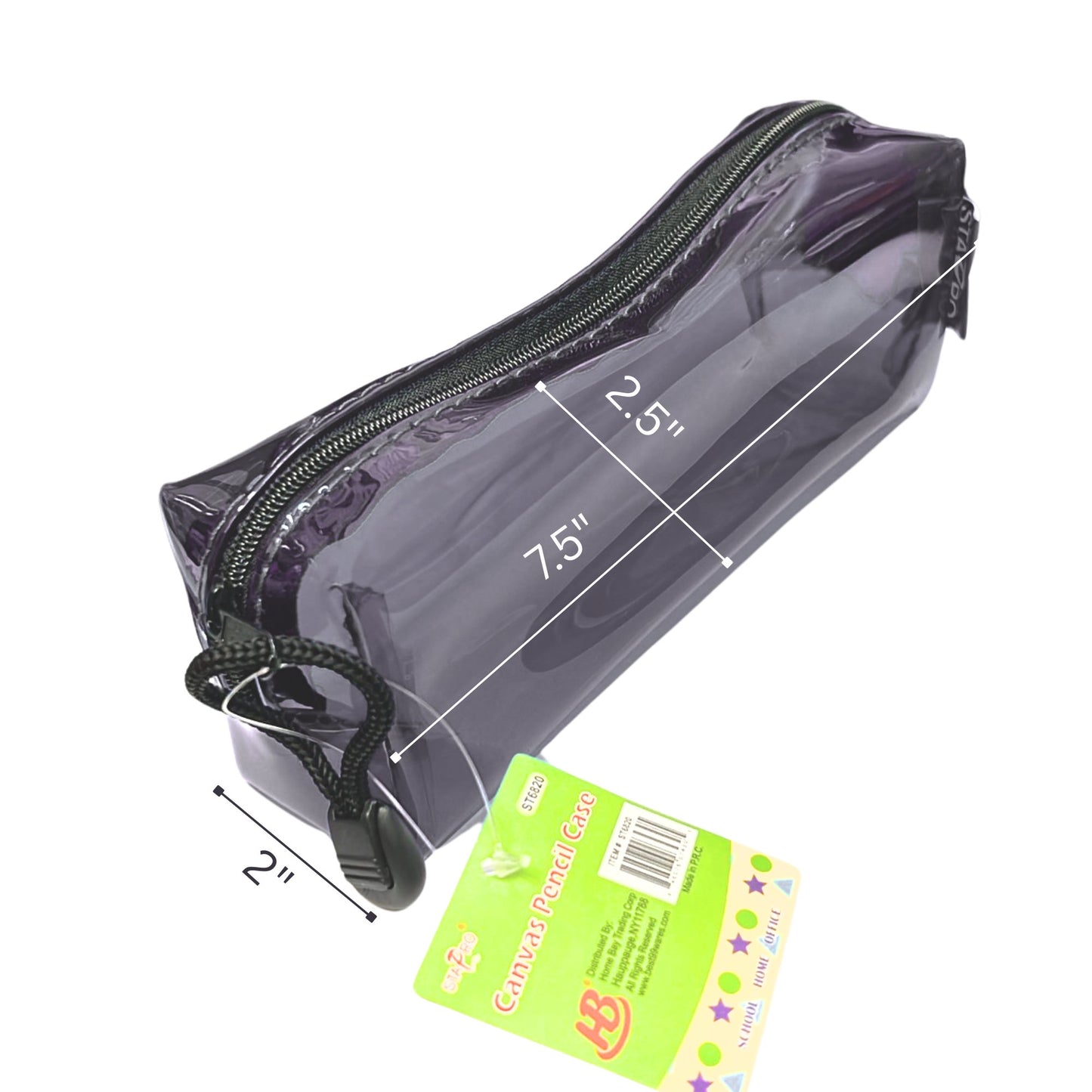 PVC Transparent Zipper Pouch,Travel Cosmetic or Pencil Case