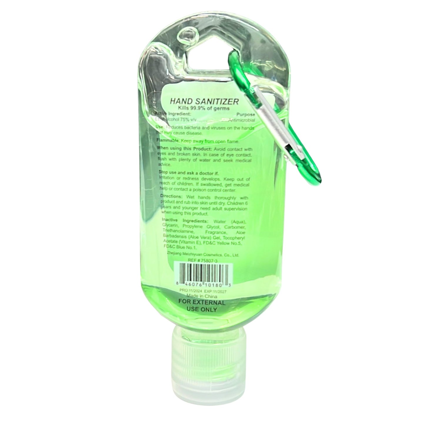 1.8 oz Lovali Pocket Hand Sanitizer with Pocket Ring