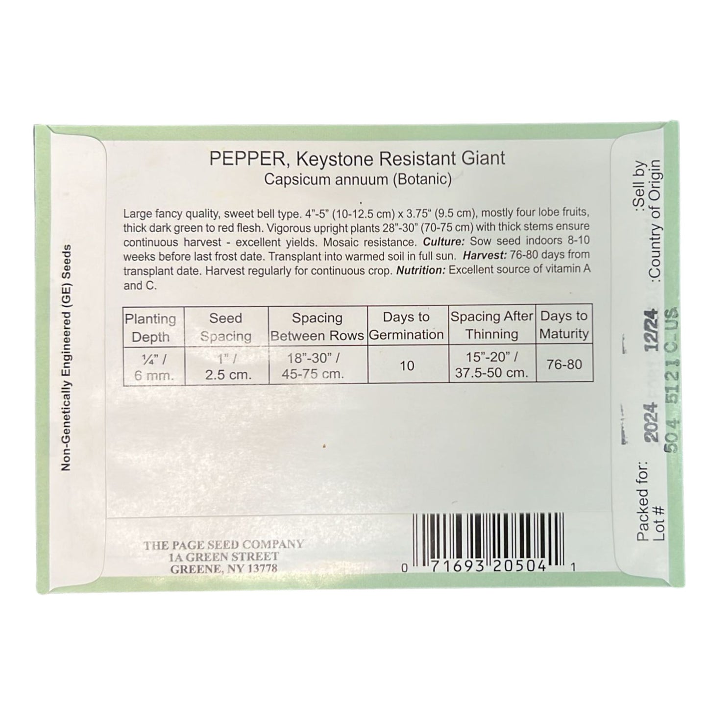 Valley Greene 200mg Pepper Keystone Resistant Giant