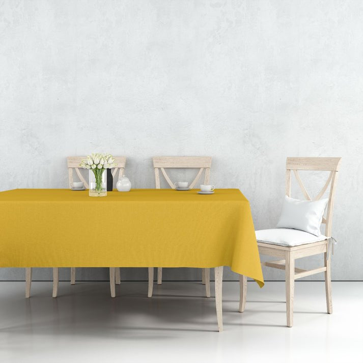 Tablecover Plastic Sunshine Yellow Rectangular