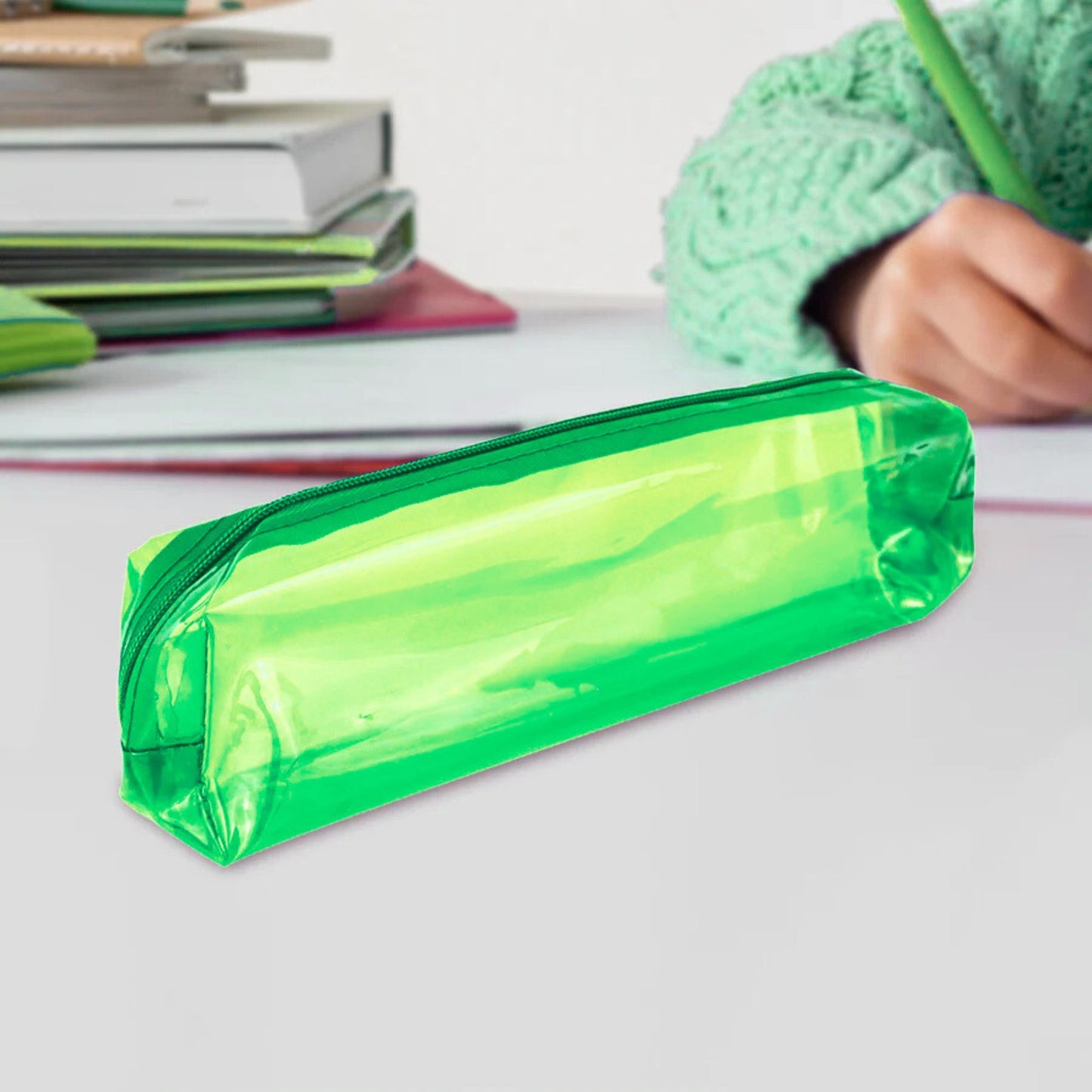 PVC Transparent Zipper Pouch,Travel Cosmetic or Pencil Case