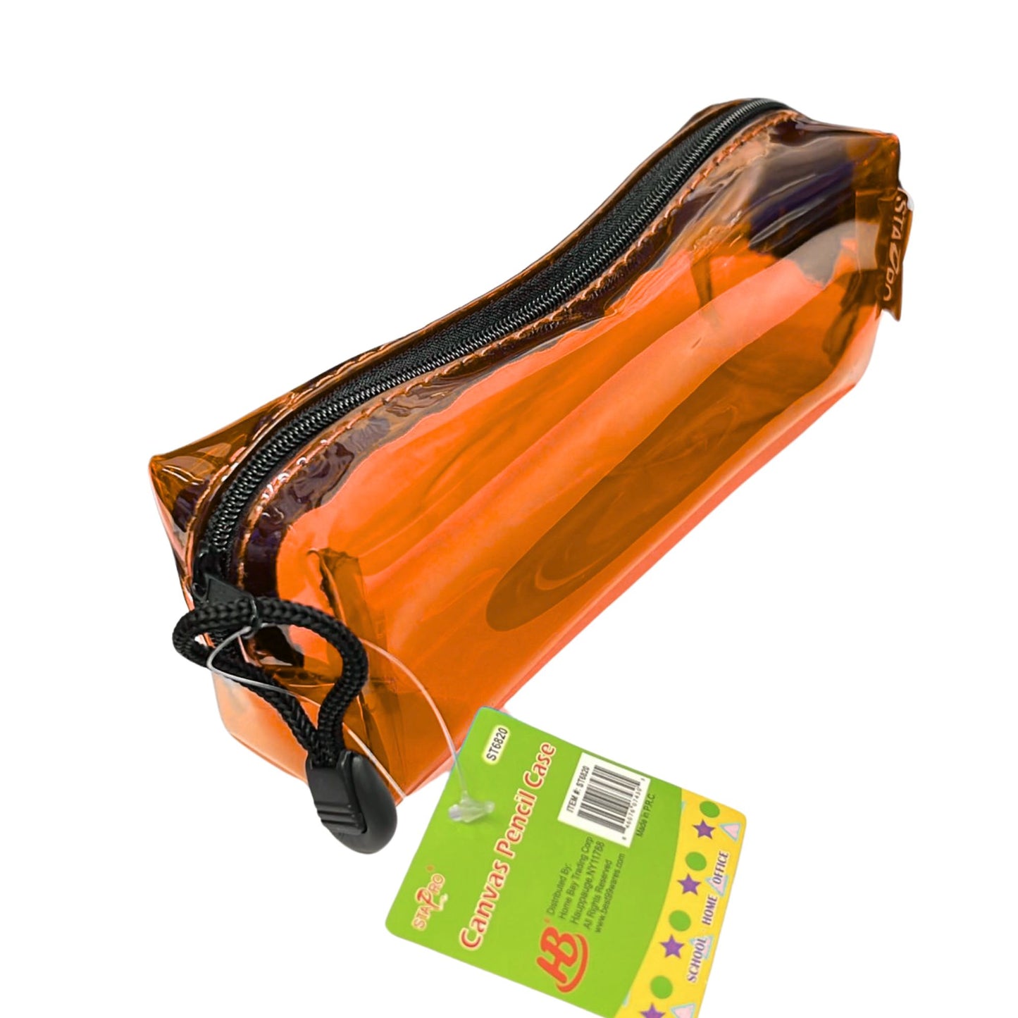 PVC Transparent Zipper Pouch,Travel Cosmetic or Pencil Case