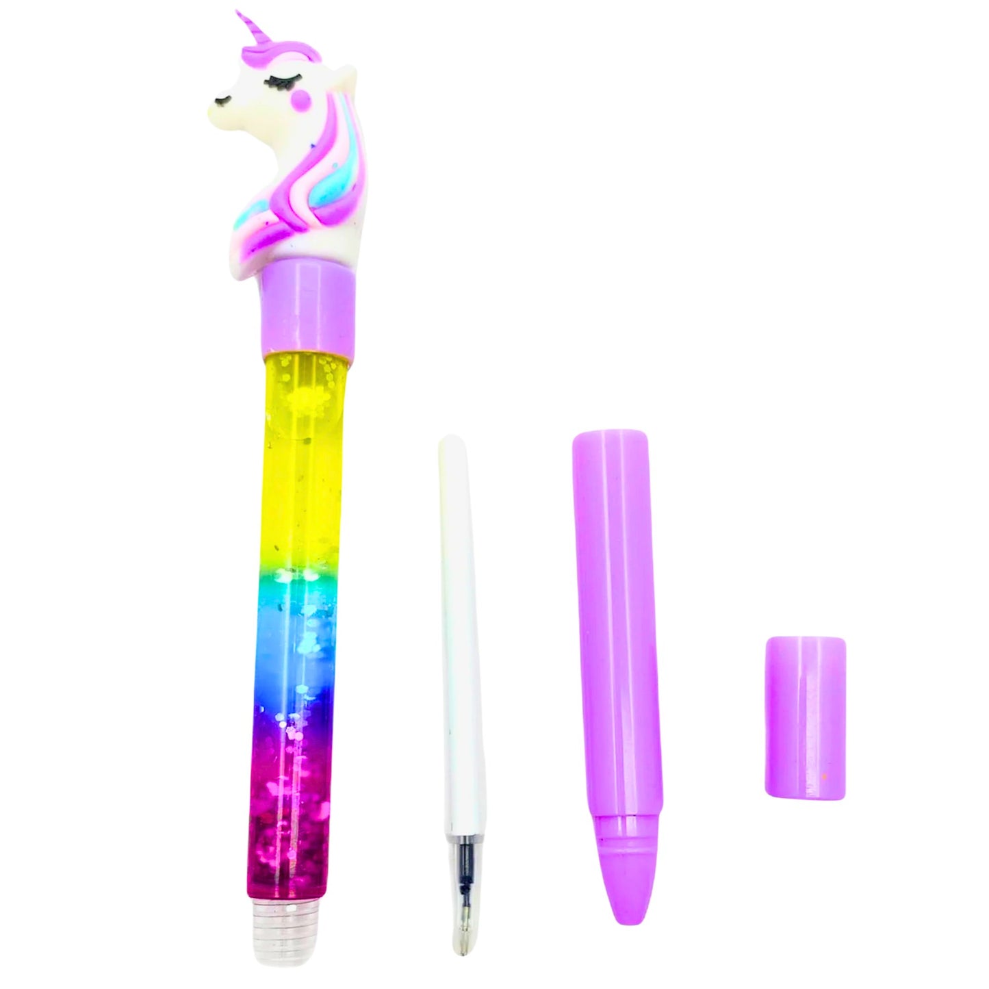 Unicorn Glitter Blue Ink Pen