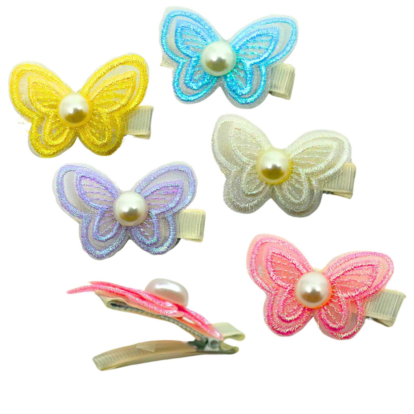 Stylish Fabric Butterfly Hair Clips