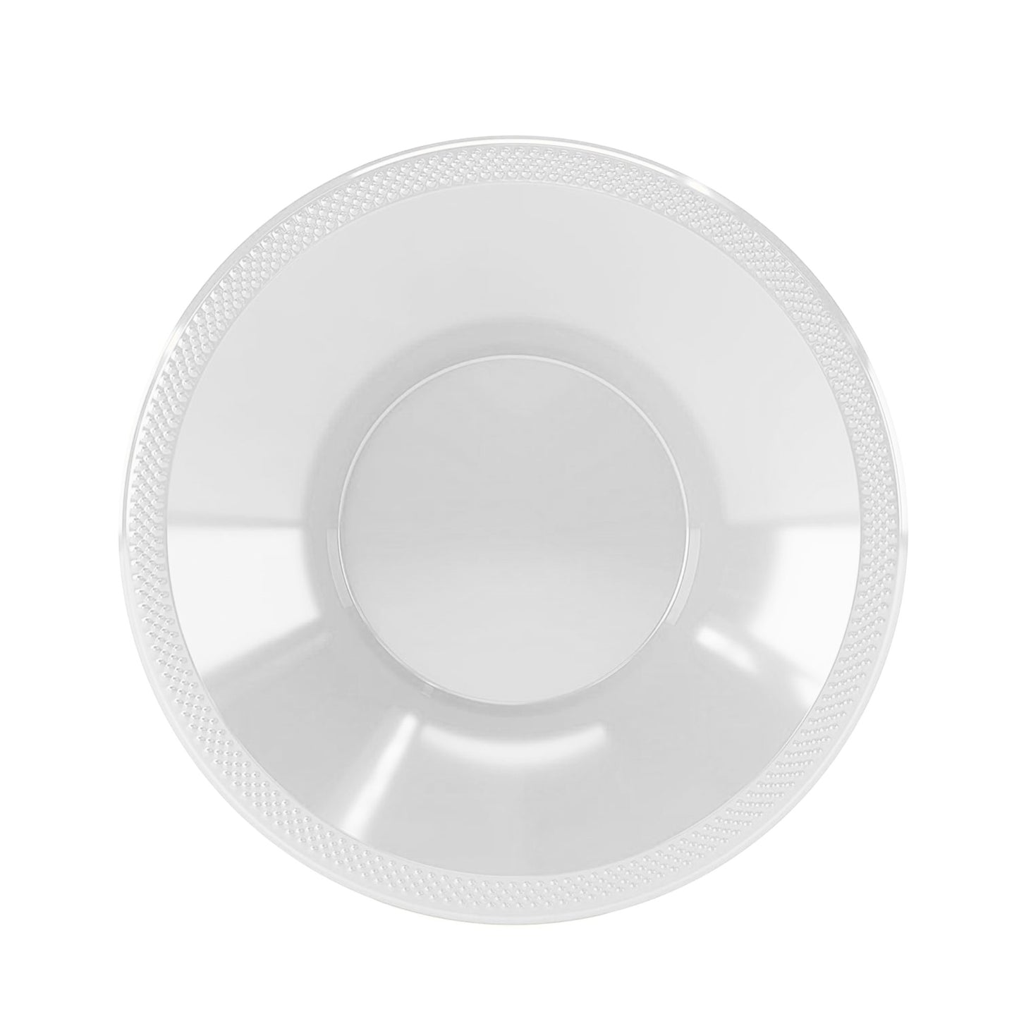 Disposable 12oz White Plastic Bowl