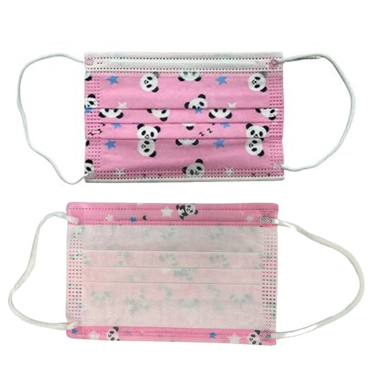 Panda Print Kids 3-Layer Face Masks