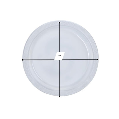 Disposable 7" Clear Salad Plastic Plates