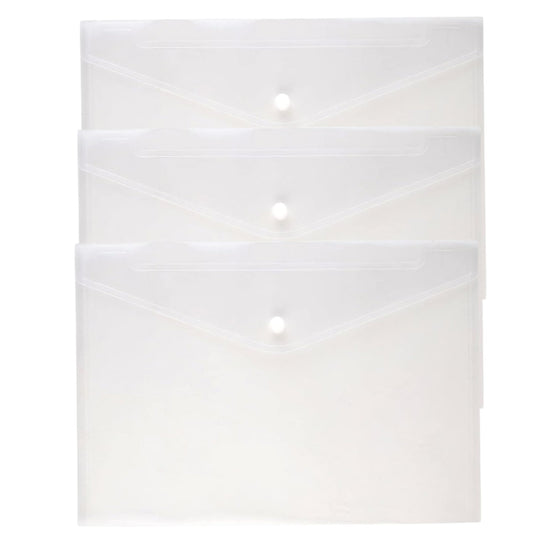 Clear Document Folders – 5.7" x 9.8" Expandable Waterproof Envelopes