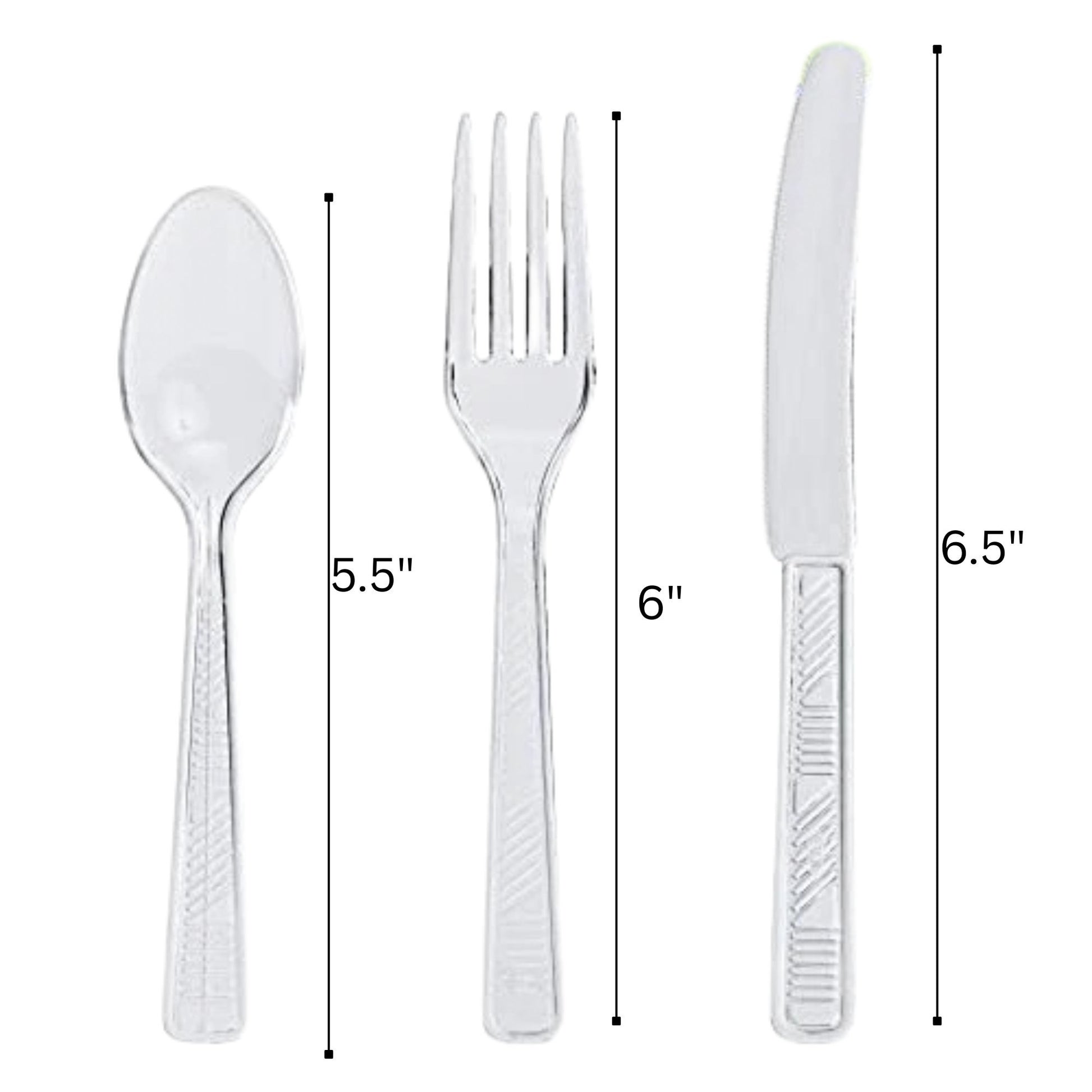 Disposable Clear Combo Cutlery Set