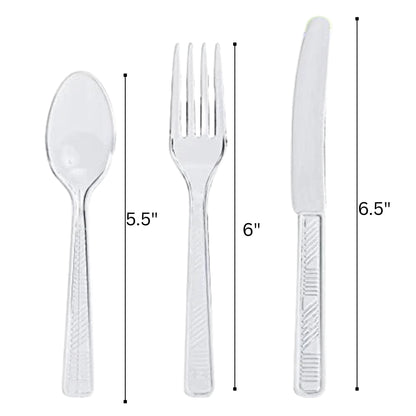 Disposable Clear Combo Cutlery Set