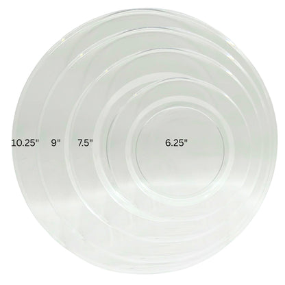 Clear Magnificence Heavy weight Plastic Dinner Plate