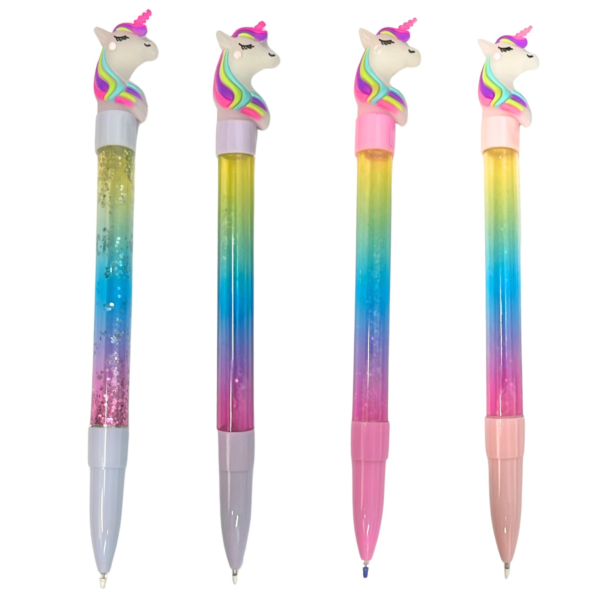 Unicorn Glitter Blue Ink Pen