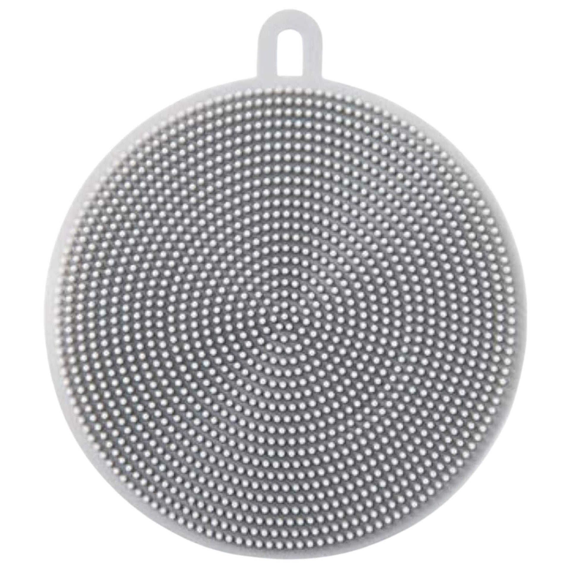 4.3" Round Silicone Sponge Scrubber
