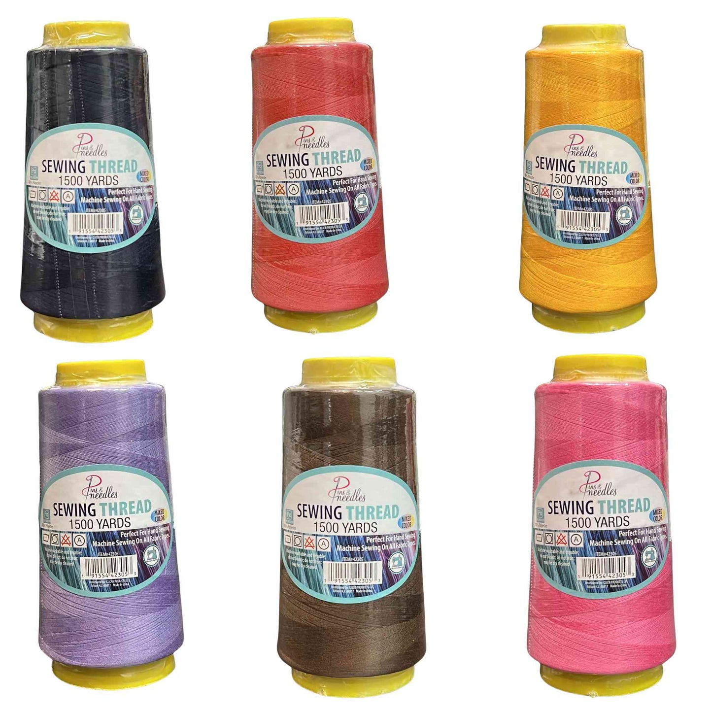 1500 Yards Pins & Needles Sewing Thread