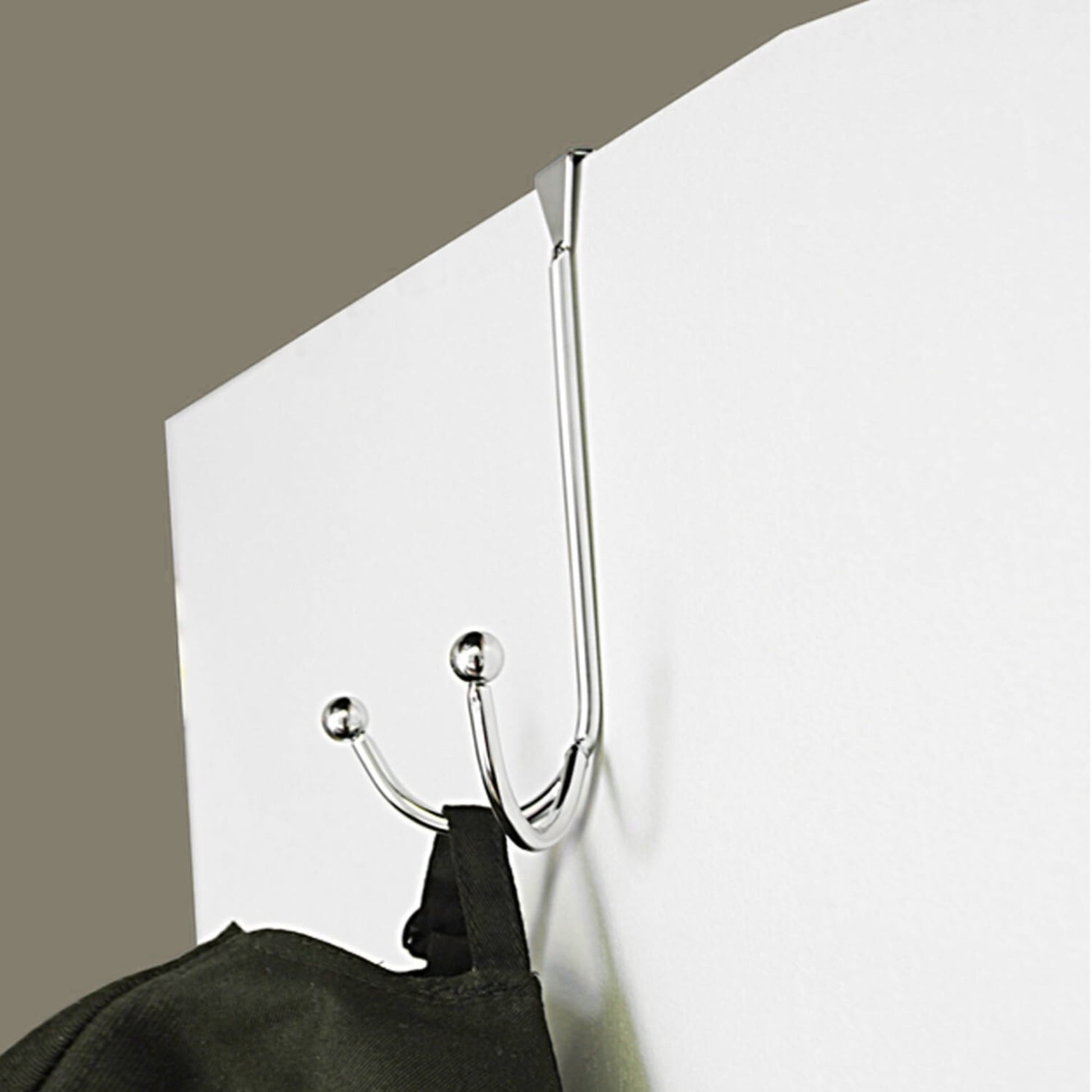 Two Prong Stainless Steel Over-the-Door Hook 1CT