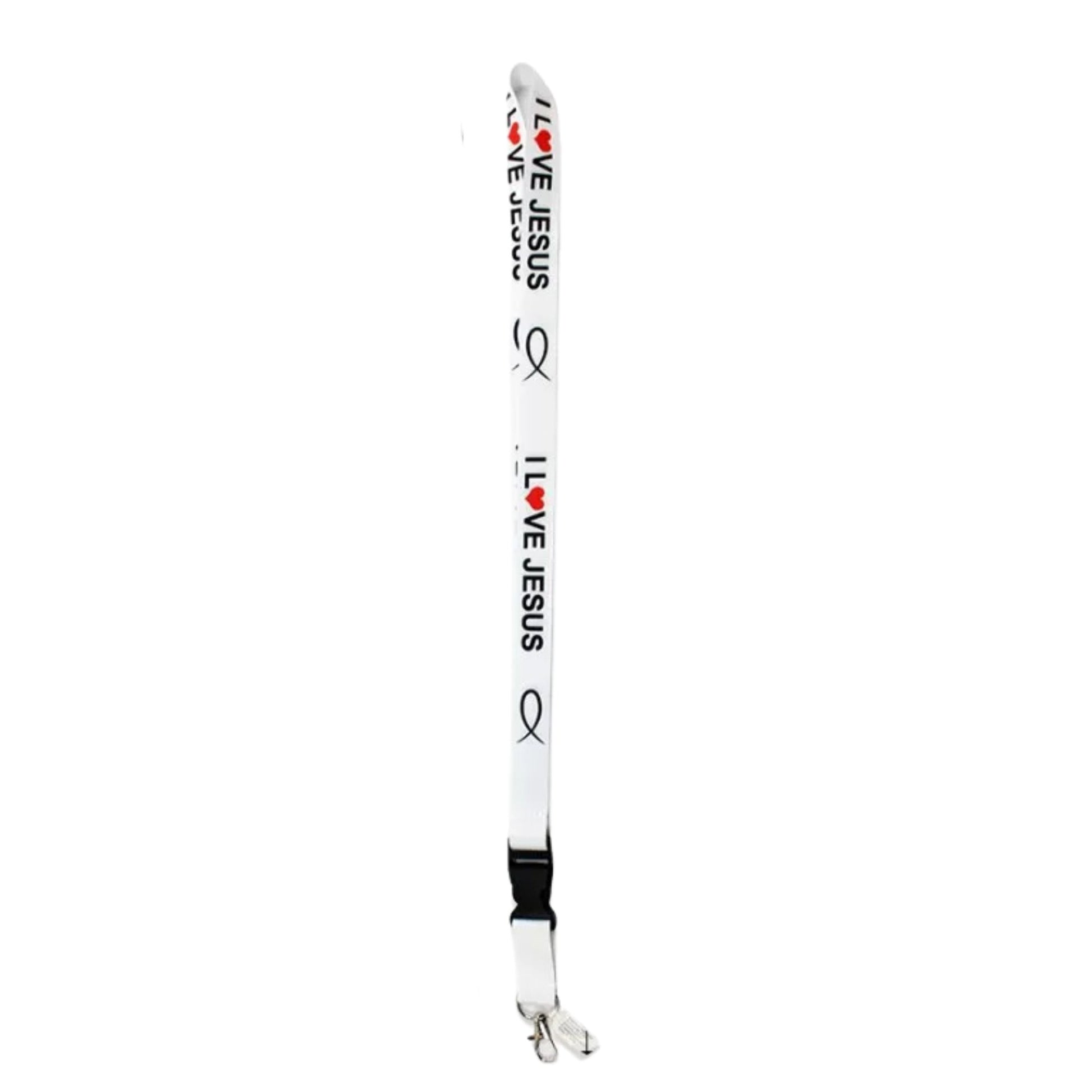 "I Love Jesus" Lanyard Keychain with Quick Release – Neck Strap for Keys, ID Cards, and Bad